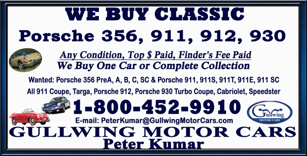 Gullwing Motor Cars | Peter Kumar | Buying Porsche 356 | Selling Porsche 911| Porsche 356 for sale | Porsche 911 for sale